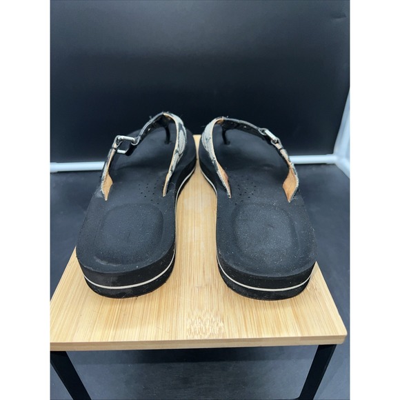 Coach Jada Flip Flop Thong Sandals Side Buckle Arch Support Cushion Black Sz 7B - Picture 4 of 6